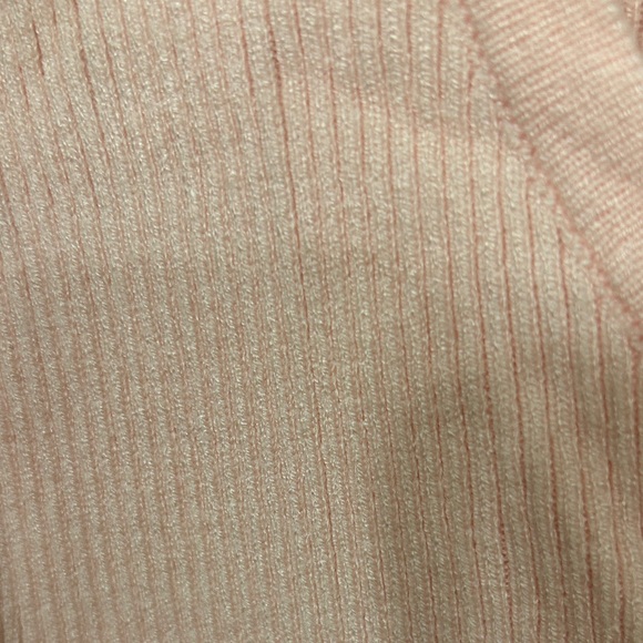 Entro Blush Pink Top with Lace Puff Sleeves - Picture 4 of 4